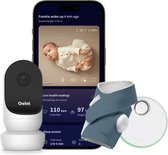 Bol.com Owlet Dream Sock & Cam 2 Bundel - Medisch gecertificeerde slimme babyfoon met camera en live hartslag- zuurstof- en gezo... aanbieding