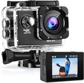 4K HD action camera IPS Wifi - Action cam - Onderwatercamera - Vlog camera - Wifi camera - Alternatief GoPro - 4K 30 FPS - Sony IMX sensor - 16 MP - Beeldstabilisatie - 21 Accessoires - 30M Onderwater