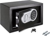 Royalty Line® SBO9202 Elektronische Kluis - Kluisje Met Cijferslot - 9 Liter - 31 x 20 x 20 cm - Staal Geldkluis Incl 2 Noodsleutels - Zwart
