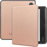 Lunso Geschikt voor Kobo Libra Colour hoes (7 inch) - sleepcover - Rose Goud