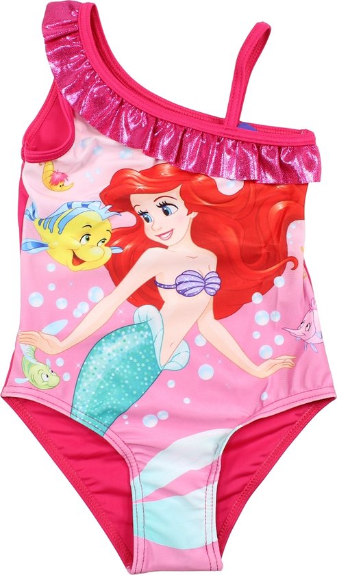 Disney Princess Badpak - Roze - Ariël - De kleine zeemeermin - Maat 98/104