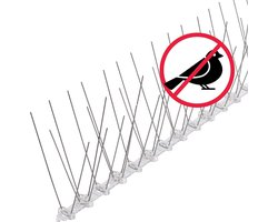 3 m duivenbescherming: vogelspikes/vogelgaas als duiventerreur en vogelbescherming – volgens de 4 rijen