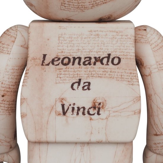 400% & 100% Bearbrick Set - Leonardo Da Vinci (Vitruvian Man)