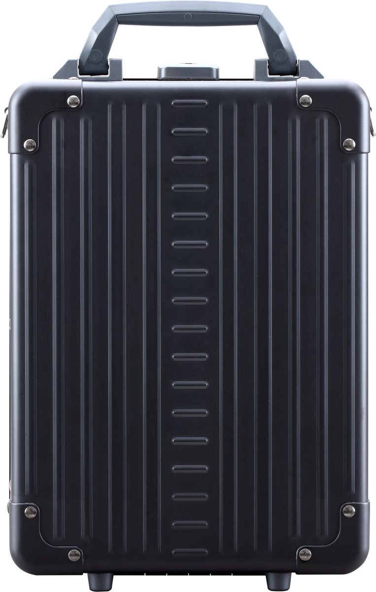 Aleon Aluminium Verticale aktetas 25 cm laptop compartiment - 39cm (15,4 duim) - onyx