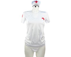 BamBella ® Sexy Cosplay Rollenspel kleding - Onesize - outfit dames Zuster pak wit