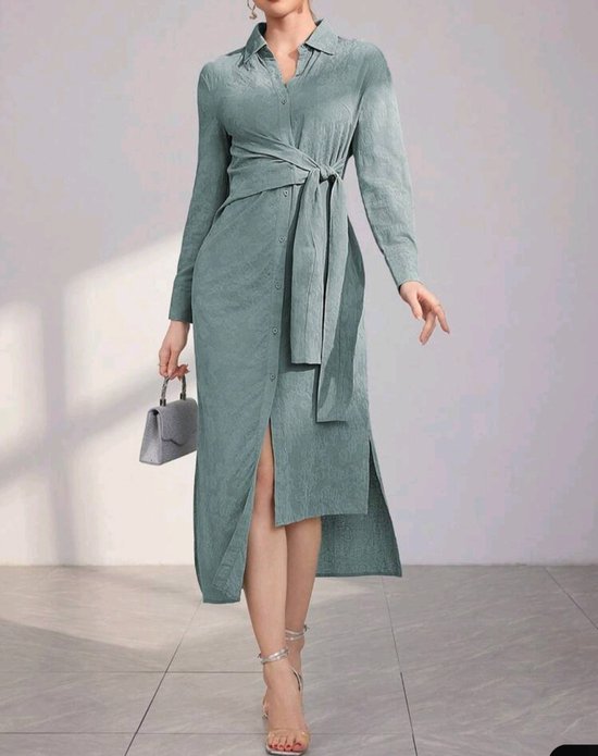 Prachtige elegante corrigerende sjieke overhemdjurk jurk maat M