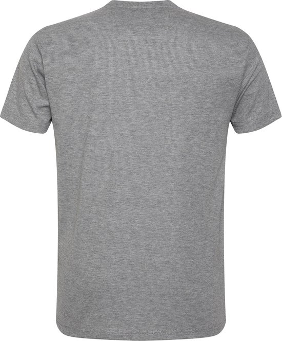 Gabbiano T-shirt T Shirt Met Ribpatroon 14020 202 Grey Mannen Maat - XL