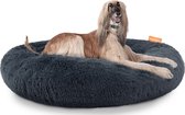 Happysnoots Donut Hondenmand 120cm - Grijs Hondenbed - Dog Bed - Wasbaar Hondenkussen