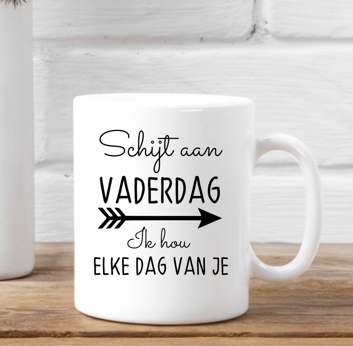 Vaderdag mok- Schijt aan Vaderdag ik hou elke dag van je. Vaderdag cadeau. Koffie mok