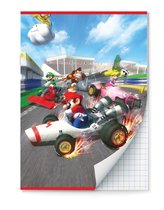 Mario Kart A4 schriften 2-pack - Schoolspullen - Met ruitjes - Back to School