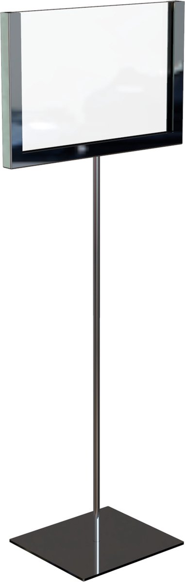 Display A6 chrome op statief ST0043.CHROME