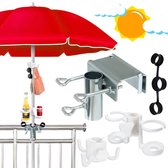Parasolklem balkon - Parasolhouder - Parasolhouder balkon - Parasolklem - Balkonklem - Must have voor uw parasol!