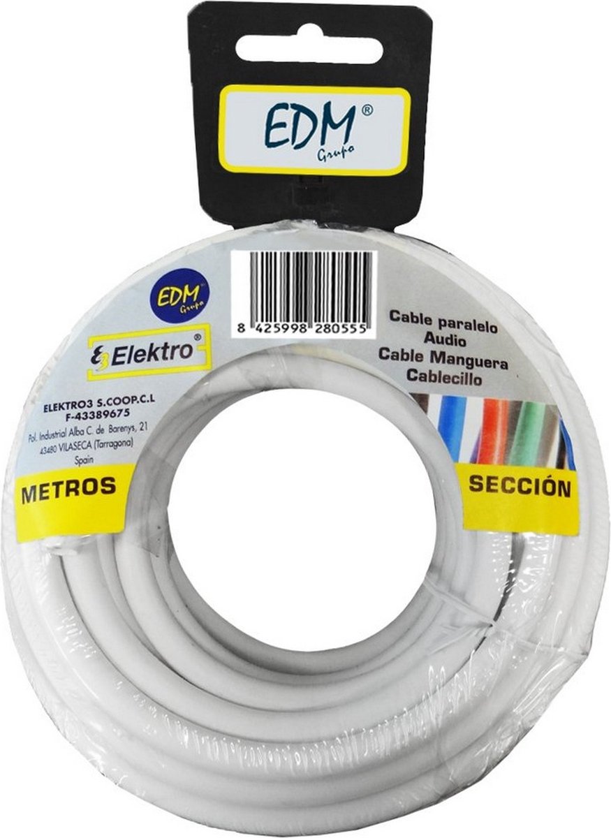 Kabel Coaxiale Antenne TV EDM 2 x 2,5 mm 20 m