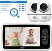 B-care Star Supreme - Babyfoon Met 2 Camera's - 5.0 Inch HD Baby Monitor - Split screen - Zonder Wifi en App