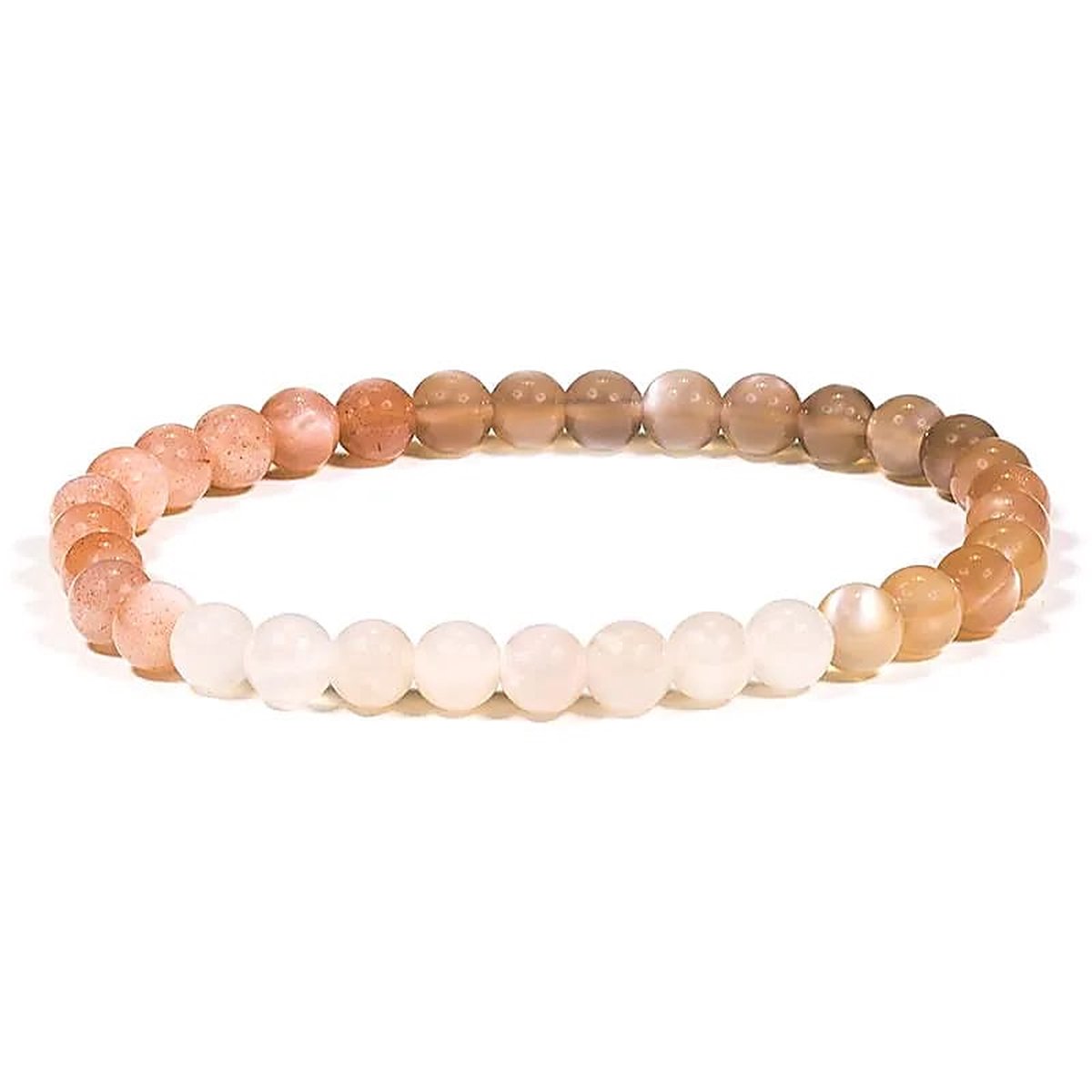 Armband - Maansteen - Sierraad - 0,6 cm - Hormoonbalans - Slaap - Droomsteen - Edelsteen