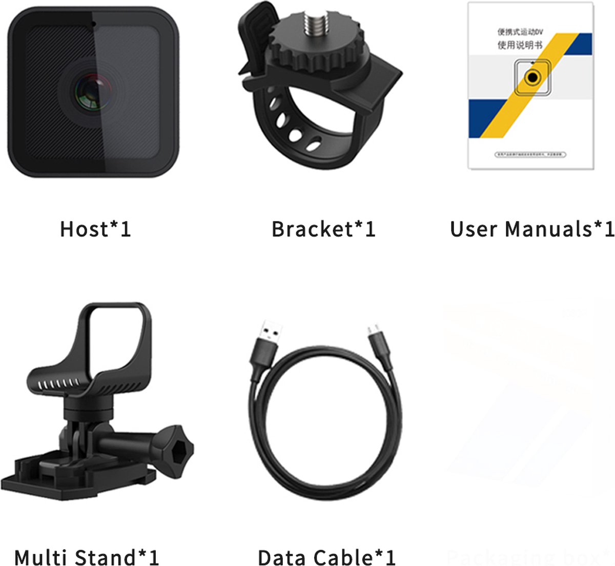 TKMARS Bodycam Mini Caméra WiFi 1080P Prend En Charge L'affichage Des