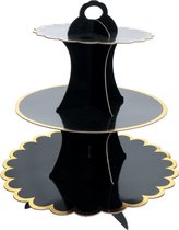 OLACHIKKO Cupcake standaard, 4-laags ronde cupcake houder met LED-lichtkoord, acryl cupcake toren display-dessert toren-gebak standaard, cupcake tier standaard voor bruiloft, verjaardagsfeestje (geel
