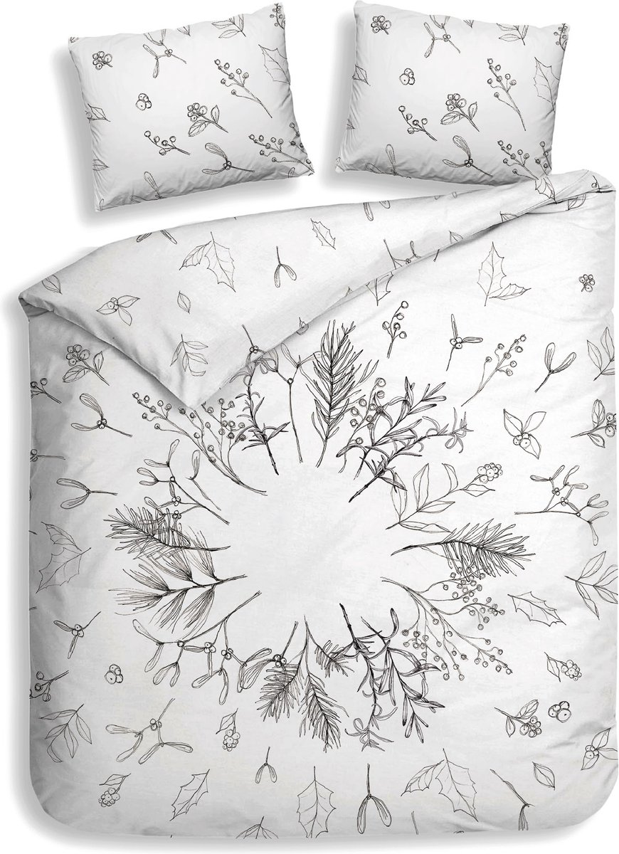 Heckettlane Fresia Dekbedovertrek - Lits-jumeaux - Katoen - 240x200-220cm - Wit