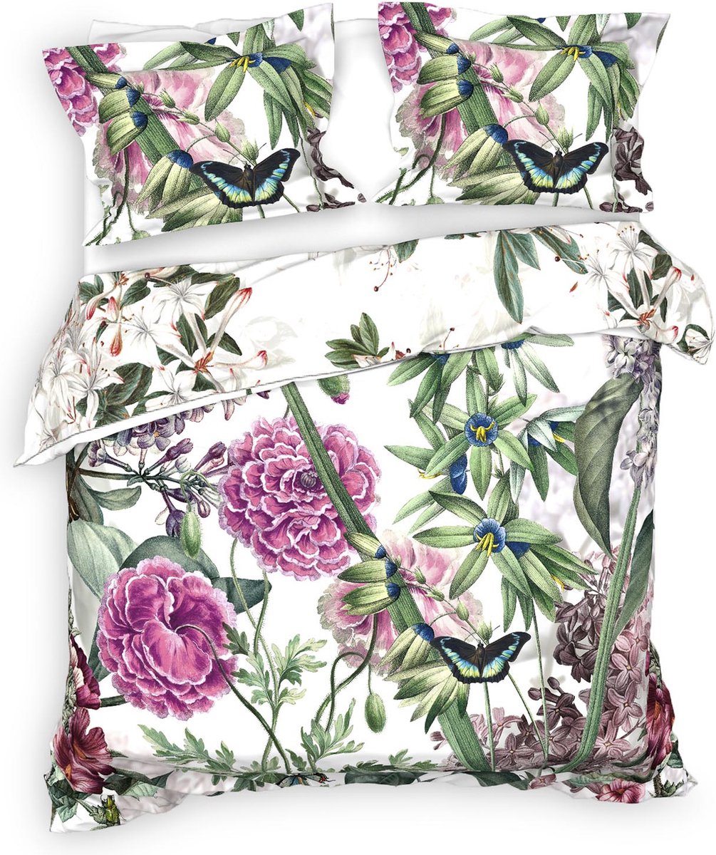Heckettlane Murano Dekbedovertrek - Lits-jumeaux - Katoen - 260x200-220cm - Groen