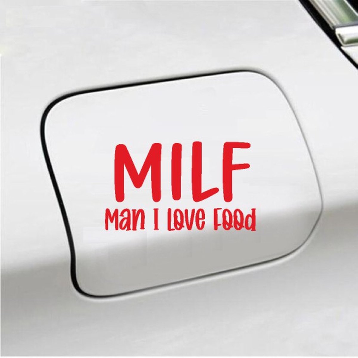 Bumpersticker - Milf - 10x17 - Rood