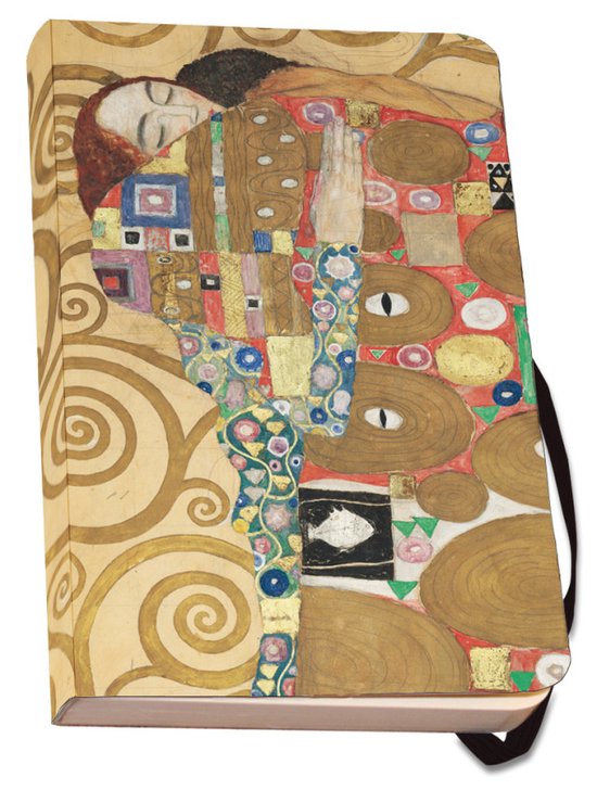 Foto: Notitieboek a6 zachte kaft de kus gustav klimt