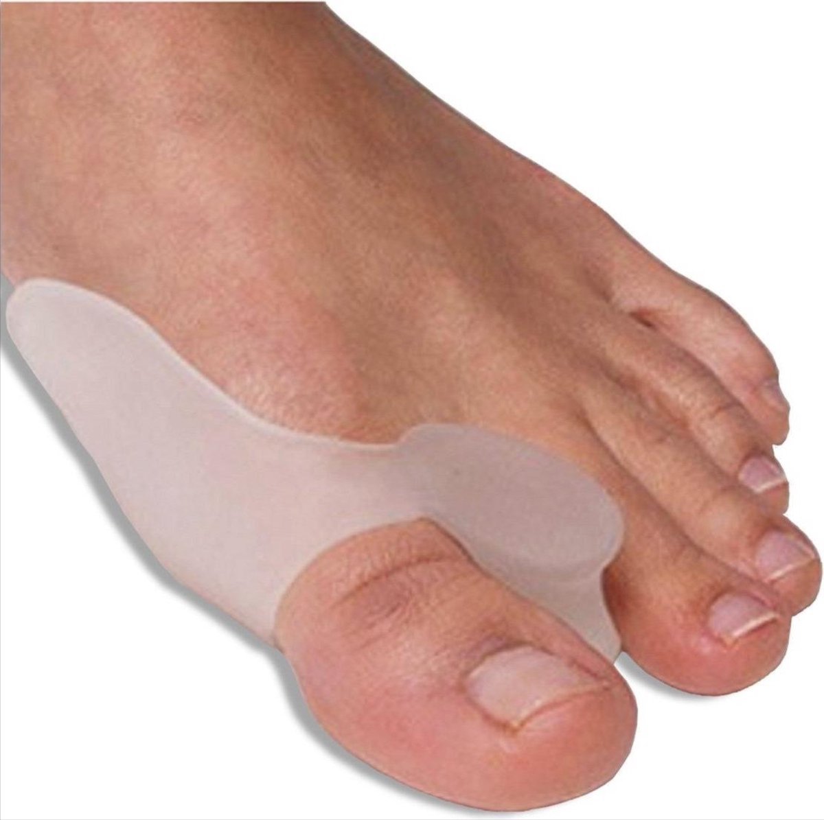 Goedkoopste CHPN - Teenspreider - Teencorrector - Wasbaar - Comfortabele Gel-laag - 2 Paar - Siliconen - Hallux Valgus - Grote teen beschermen