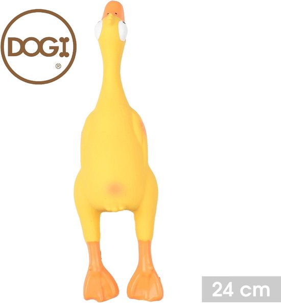 Beeztees hondenspeelgoed Peppin eend geel 36 cm - De