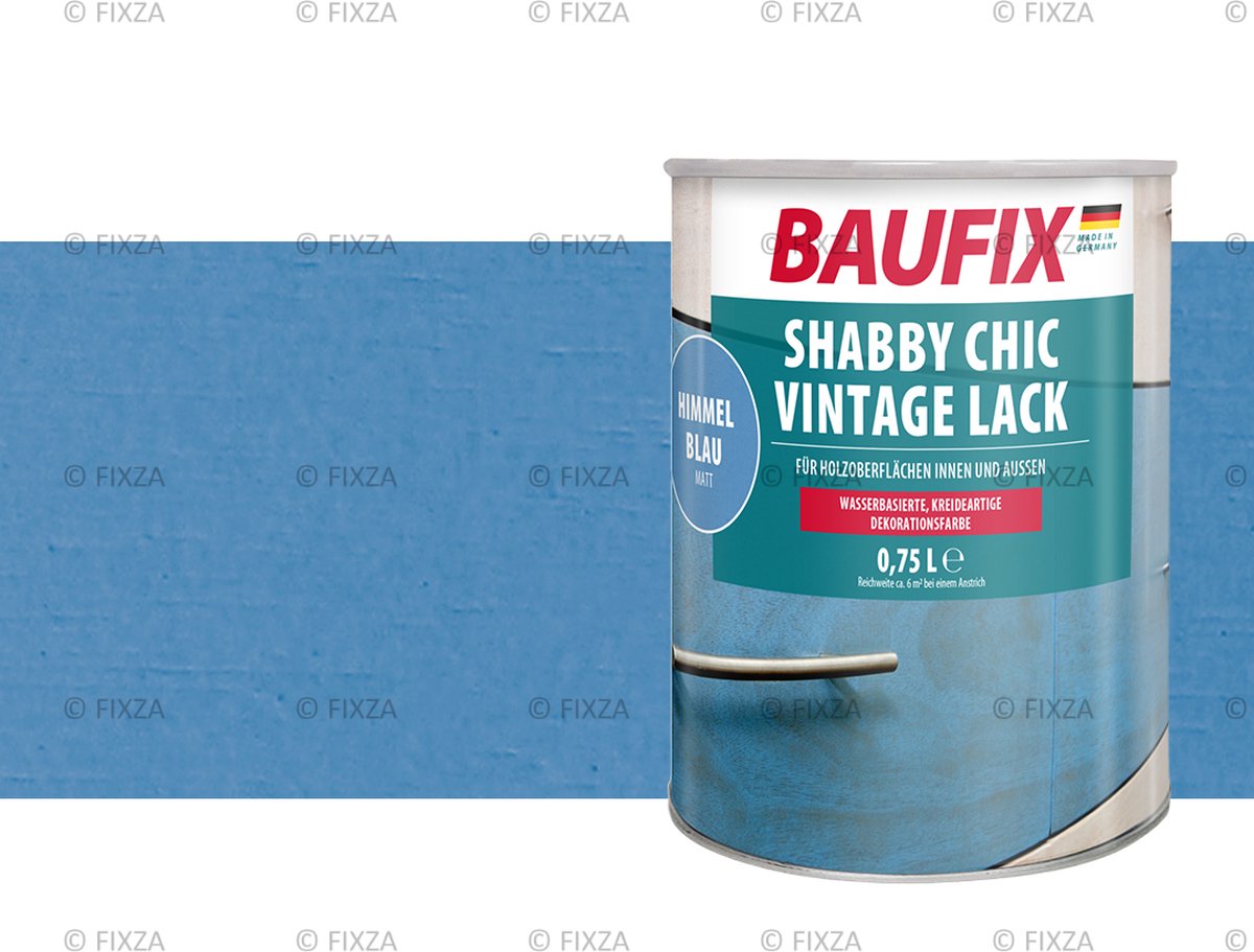 BAUFIX Shabby Chic Vintage lak hemelsblauw 0,75 Liter