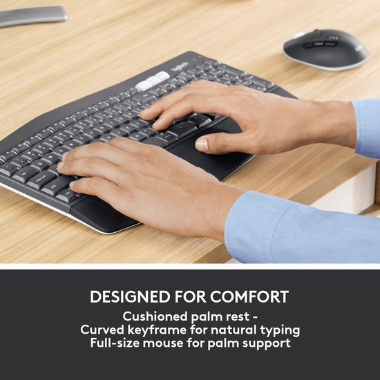 Logitech MK850 Performance clavier Souris incluse RF sans fil + Bluetooth QWERTY Anglais américain Noir