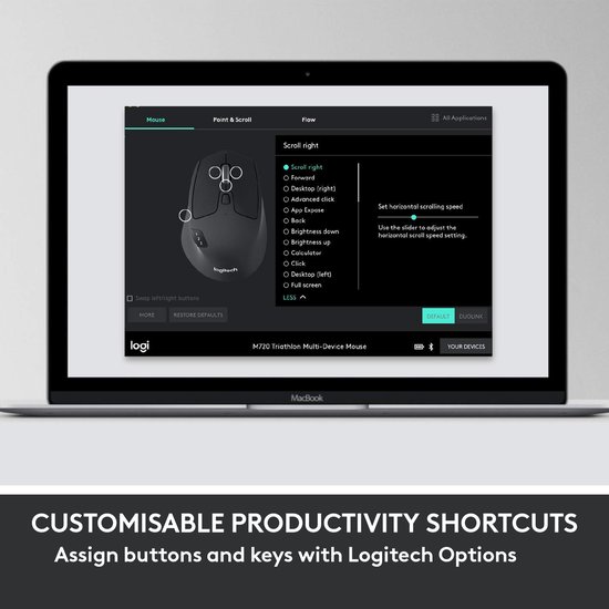 Logitech MK850 Performance clavier Souris incluse RF sans fil + Bluetooth QWERTY Anglais américain Noir