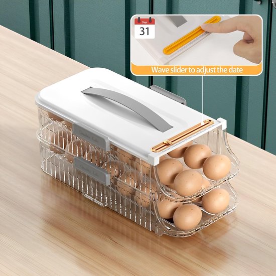 eierbox voor keuken en eieren, opslag, 32 eieren | bol
