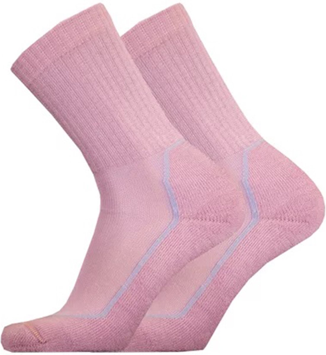 UphillSport 2-Pack Wandelsokken Unisex Verdikte Cushion Zool Heren Dames – 39-42 9141 Paars