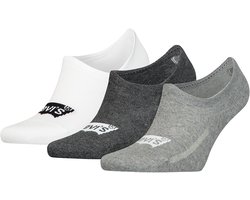 Levi's - 6-Pack - Footies - Antislip Gerecycled - Heren / Dames - grijs - 35-38 - 701224671