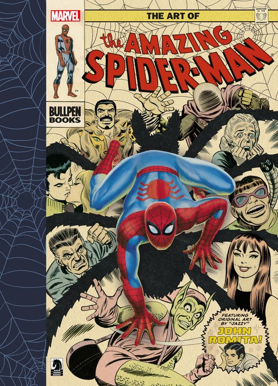 Boekomslag van "The Art of the Amazing Spider-Man" met Spider-Man en andere stripfiguren.