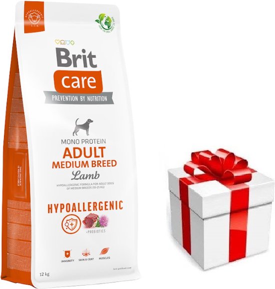 Brit Care Adult Medium Lam hypo-allergeen 12kg met 50% vlees!
