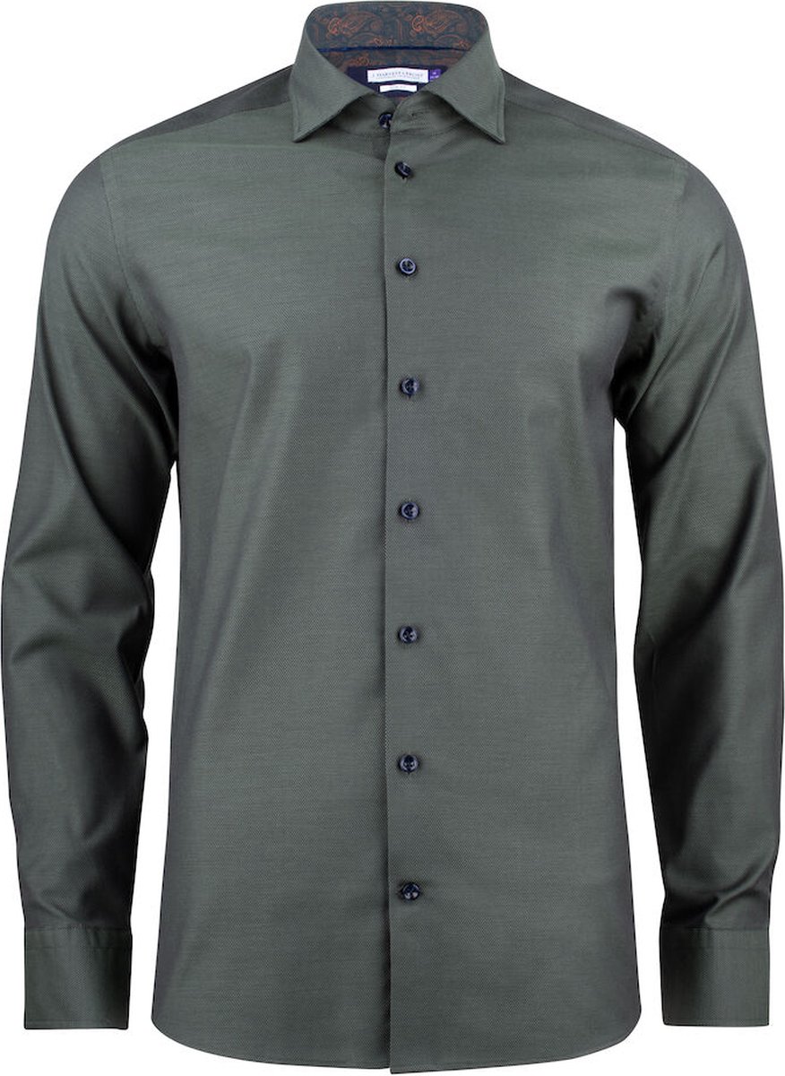 J.Harvest & Frost HEMD PURPLE BOW 142 SLIM FIT 2914202 - Groen - L