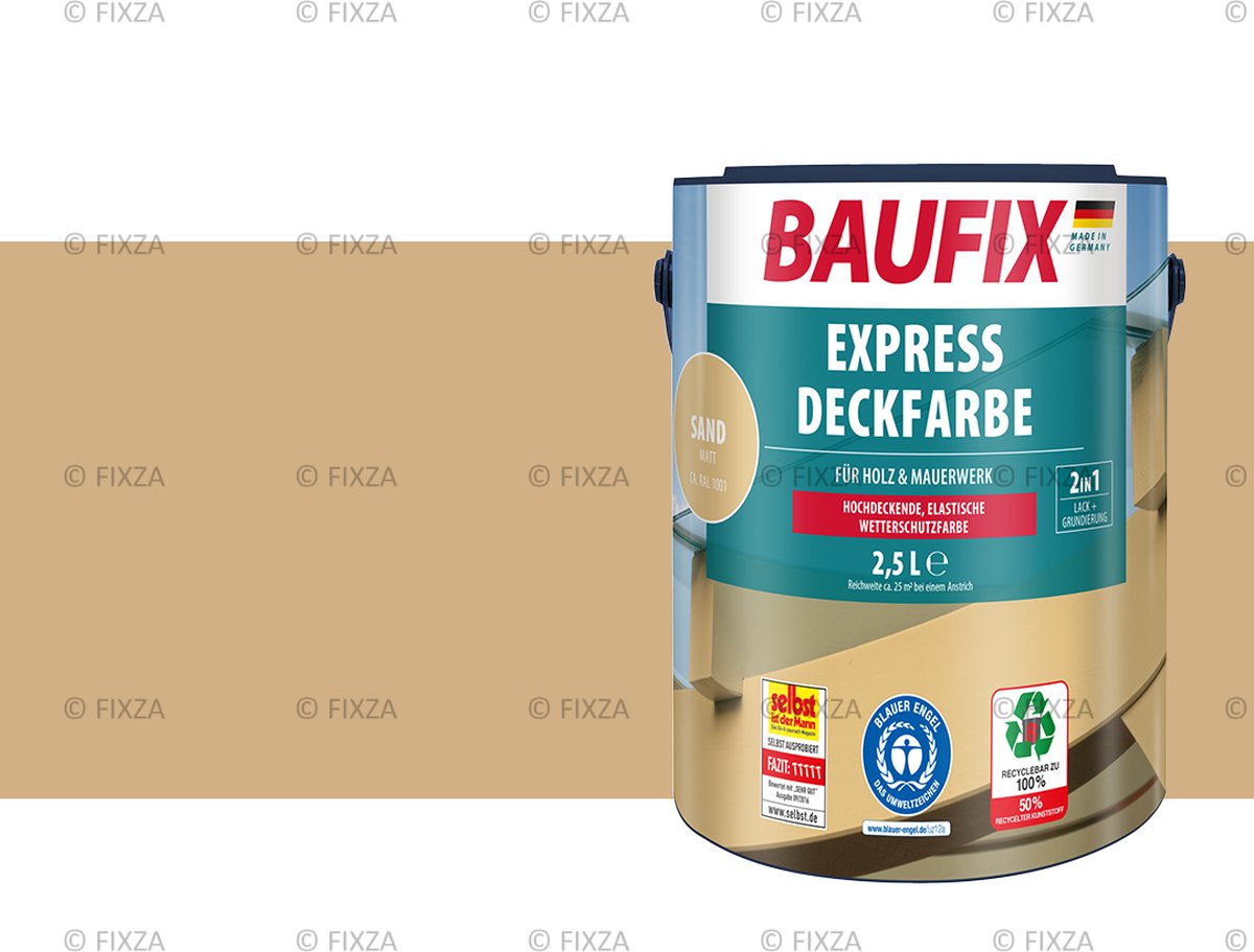BAUFIX Express Dekkende lakverf zand 2,5 Liter