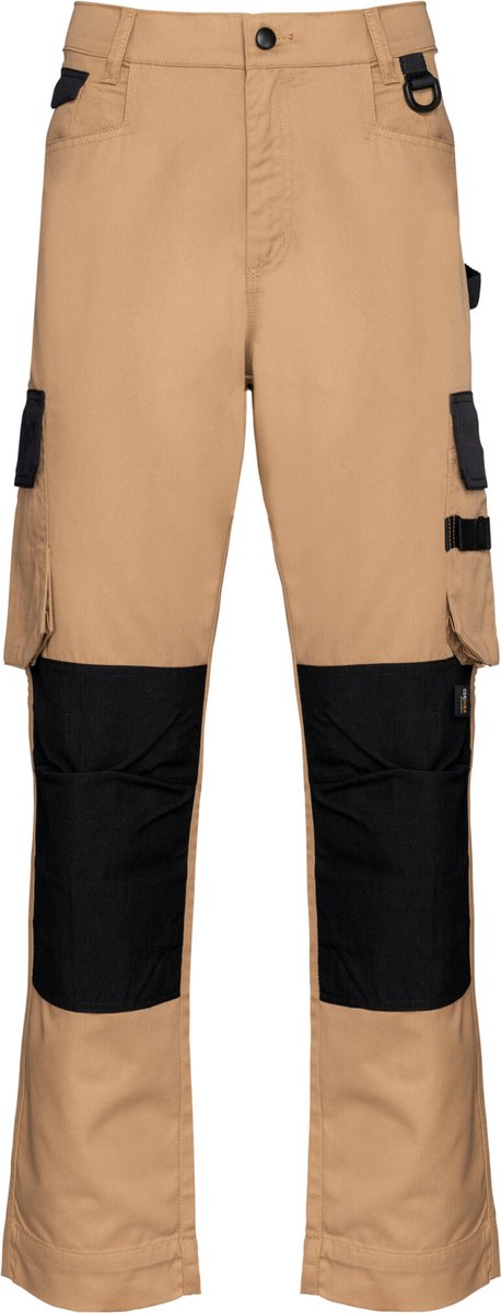 WK. Designed To Work Tweekleurige heren werkbroek WK742 - Camel / Black - 56 NL (50 FR)