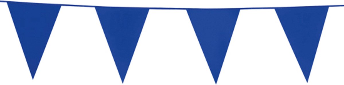 6x Vlaggenlijn Blauw 10 meter - Verjaardag Feest Party Festival Poolparty Decoratie
