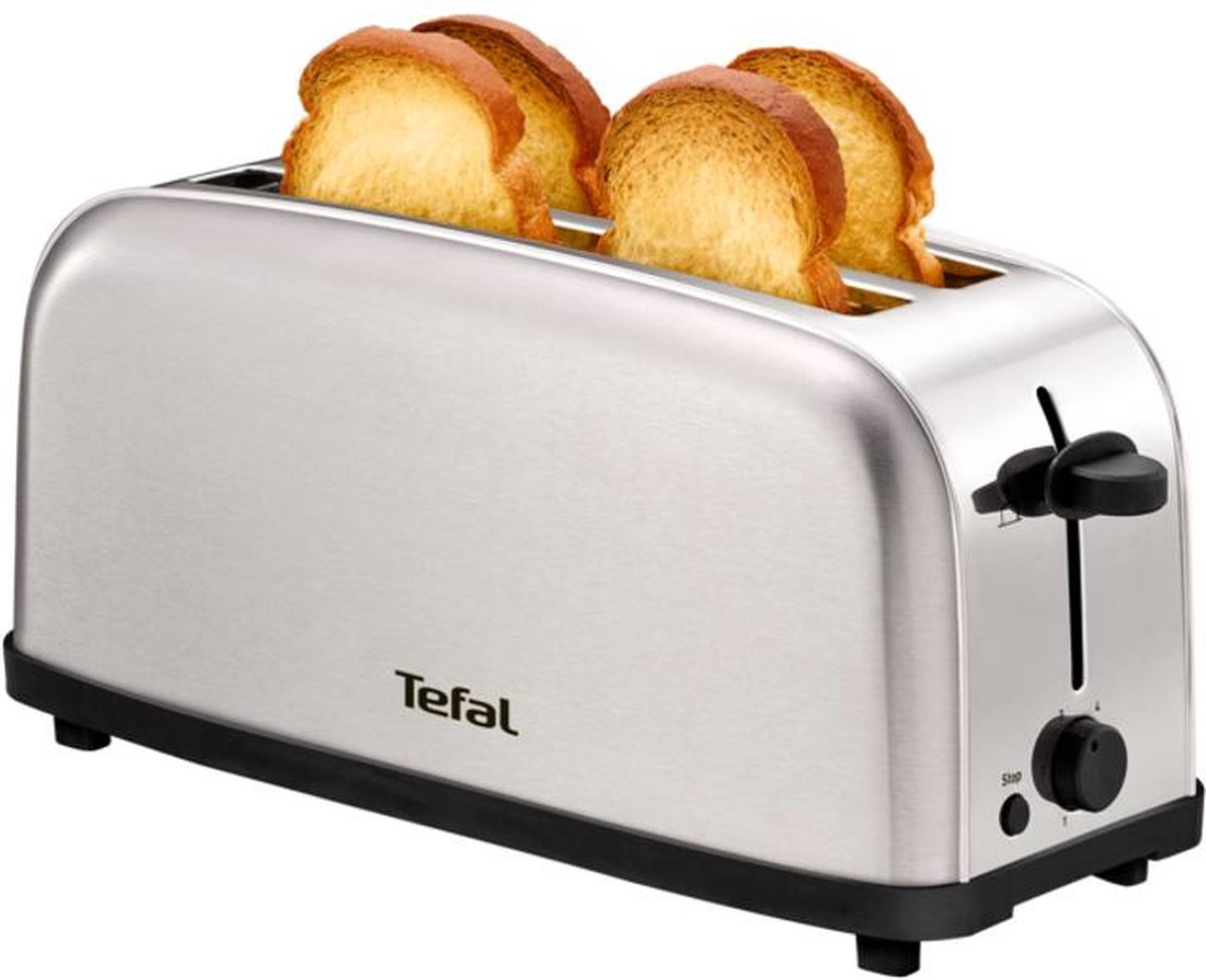 Tefal Ultra Mini TL330D - Broodrooster - 4 Sneden brood - Compact - 6 Bruiningsniveau's - Uitneembare kruimellade - RVS thumbnail 6