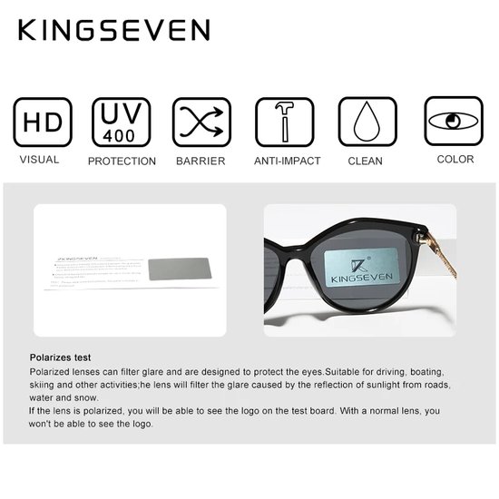 Kingseven de soleil Kingseven - UV400 - Polarisées - Couleur argent - Greystar - Z4881