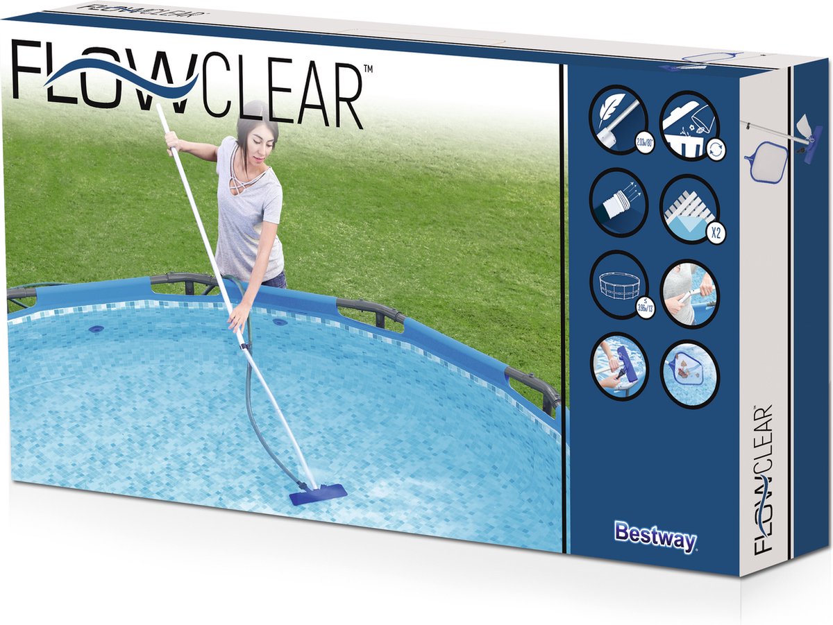 Bestway Flowclear onderhoudsset voor bovengrondse zwembaden