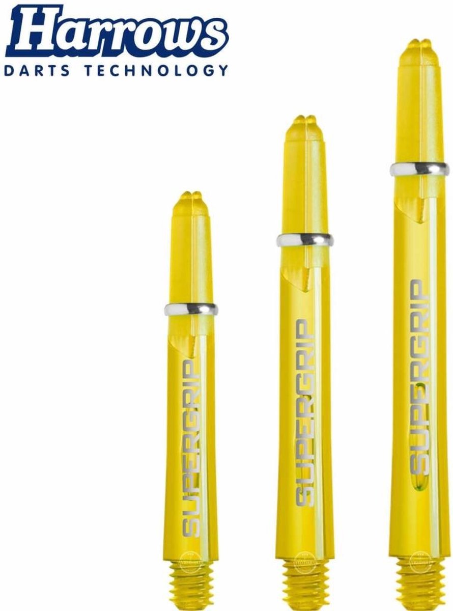 Harrows Supergrip Yellow - Dart Shafts Medium
