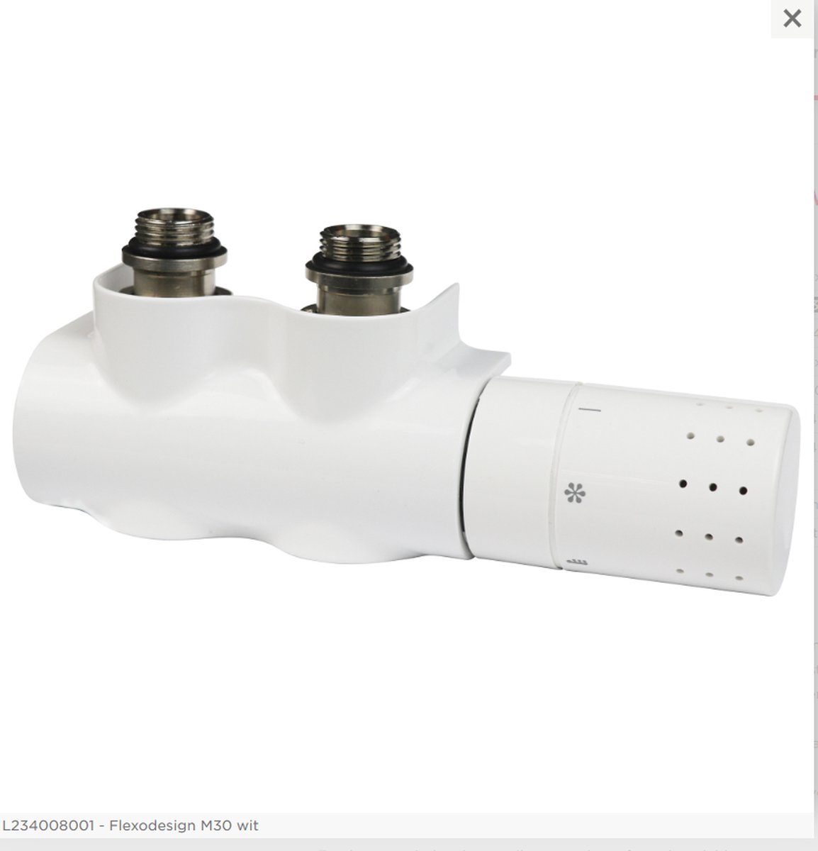 Comap Flexodesign H-blok set met insert 3/4" wit.