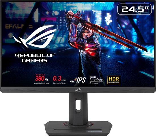ASUS ROG Strix XG259QNS eSports Gaming Monitor - FHD IPS - 380Hz - 1ms - FreeSync Premium - USB Hub - 25 Inch