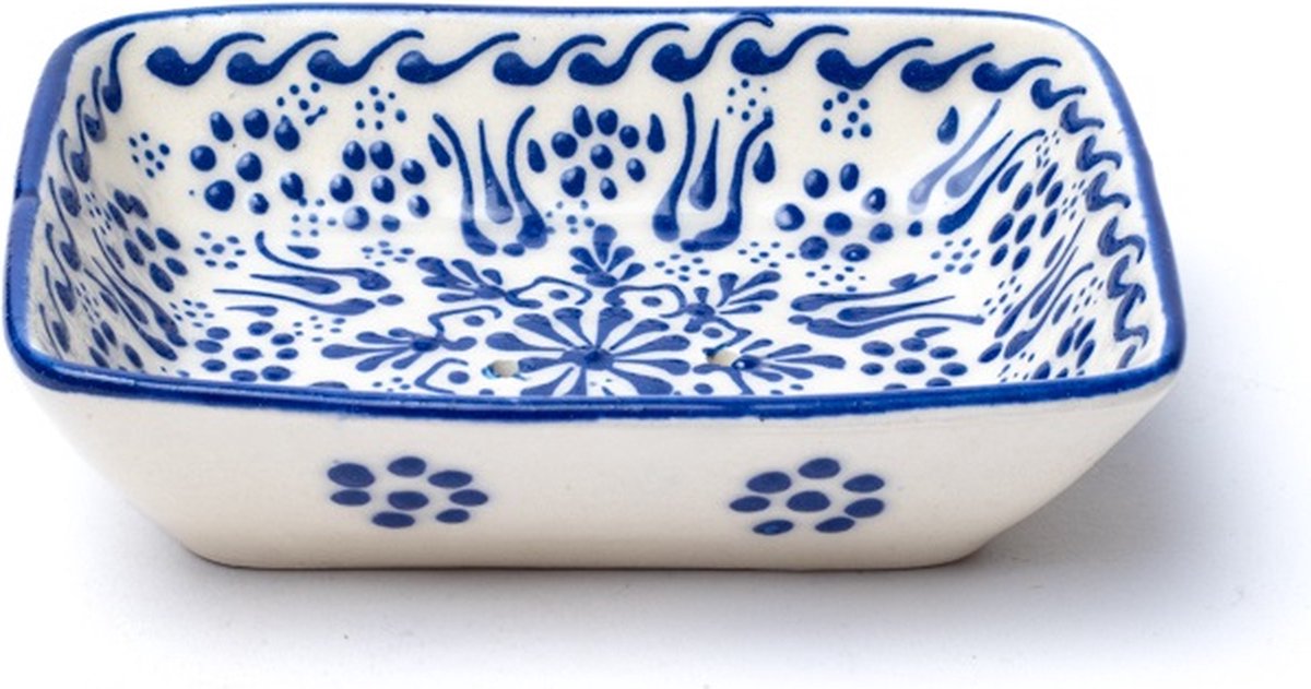Zeephouder, keramiek, Iznik, blauw