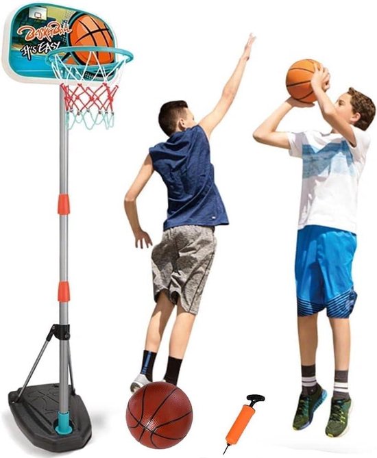 Kiddie Play King Sport Basketbal arcade Hoop Rack Speelgoed Basketbal Hoop Arcade Game Indoor Sport Speelgoed voor Kinderen Binnen/Outdoor Basketbal Stand voor Jongens en Meisjes | Stabiele Base Stand