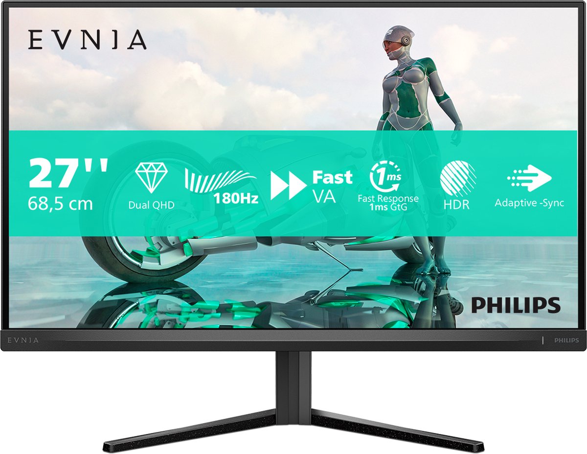 Philips Evnia 27M2N3500NL/00 gaming monitor 2x HDMI, 1x Displayport, HDR10, 180 Hz
