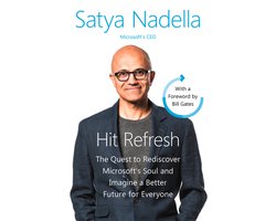 Omslag van Hit Refresh A Memoir by Microsofts CEO