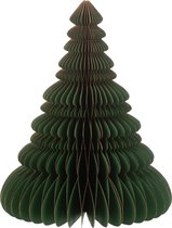 J-Line sapin de Noël - papier - vert foncé/cuivre - large